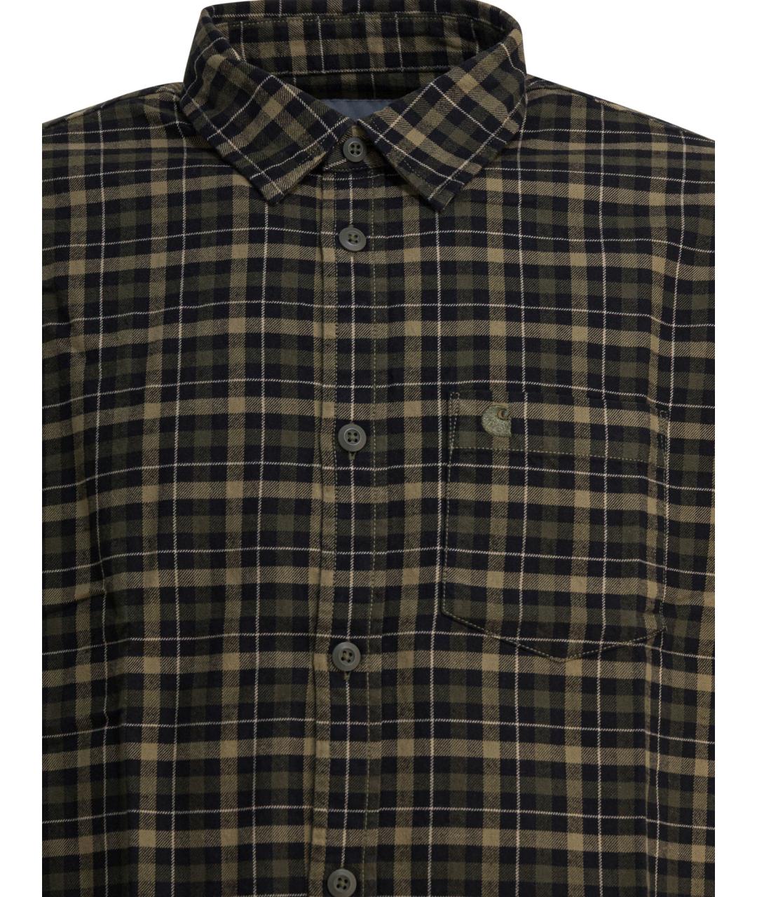 CARHARTT WIP Коричневая хлопковая кэжуал рубашка, фото 3