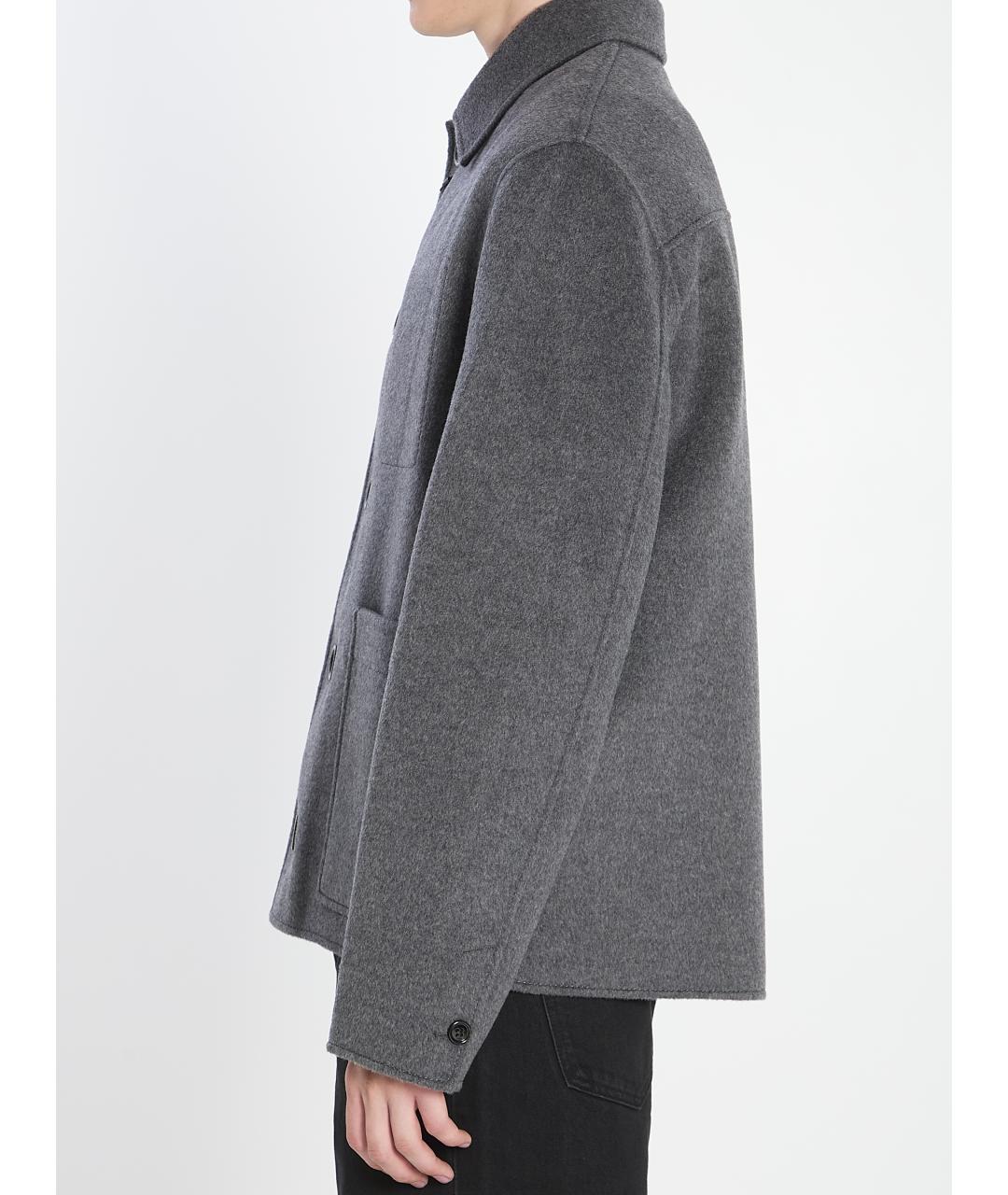 Ami Paris Серая шерстяная куртка, фото 4