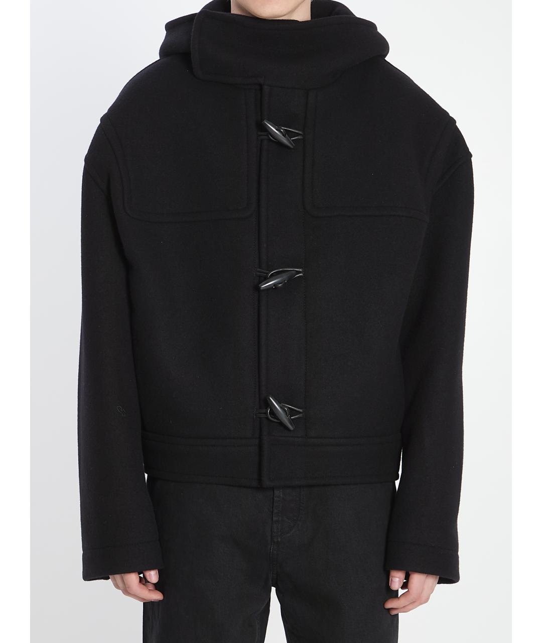 JACQUEMUS Черное хлопковое пальто, фото 2