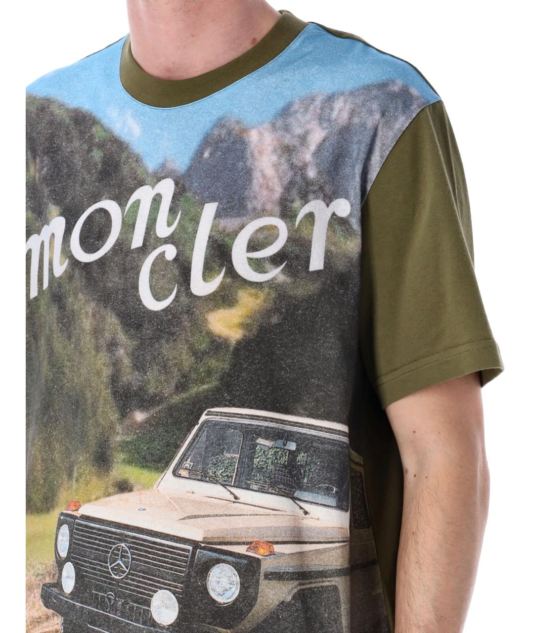 MONCLER Мульти хлопковая футболка, фото 4