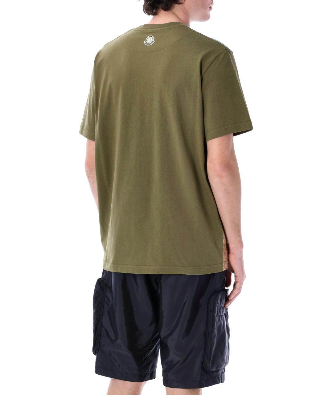 MONCLER Мульти хлопковая футболка, фото 3