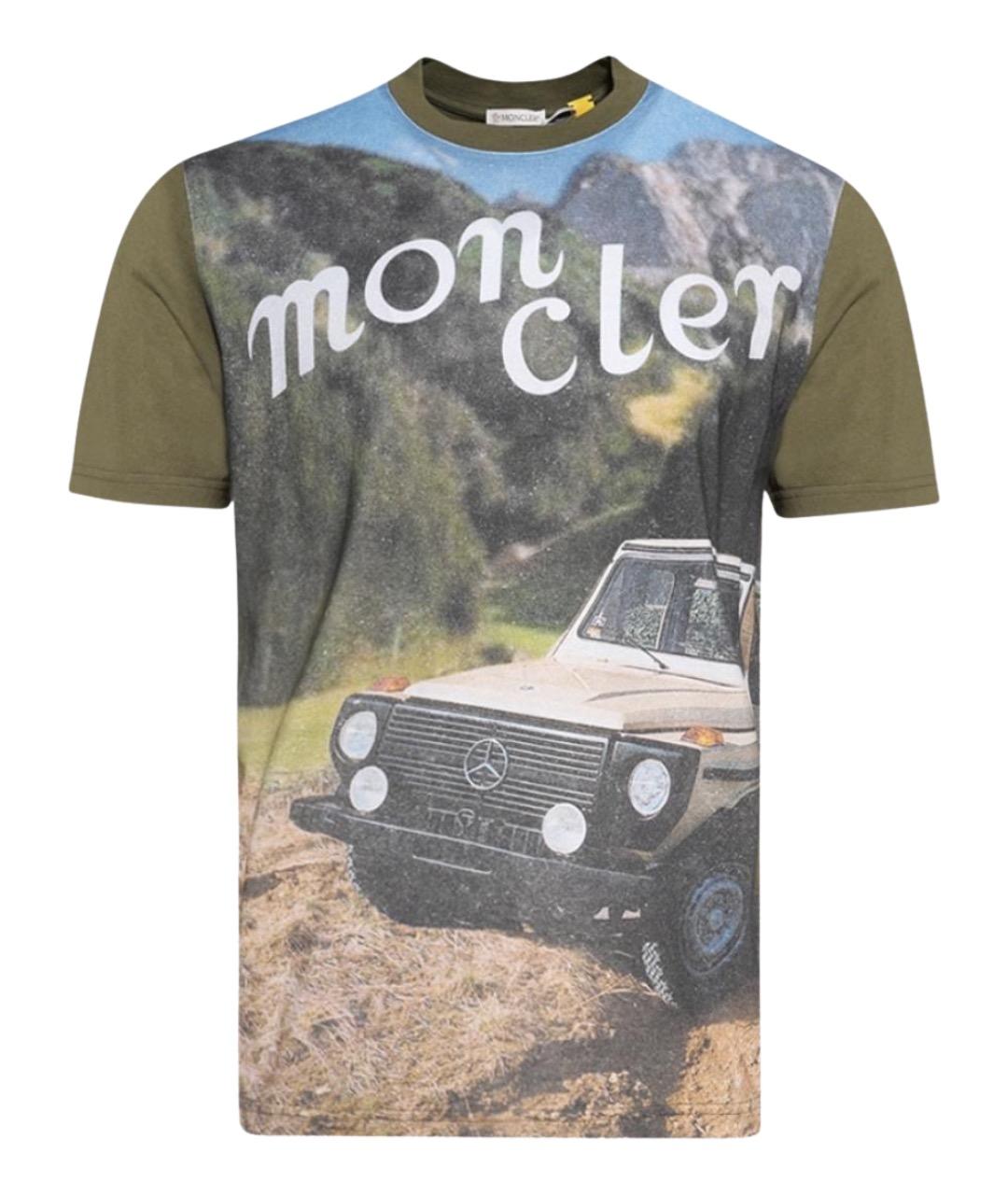 MONCLER Мульти хлопковая футболка, фото 1