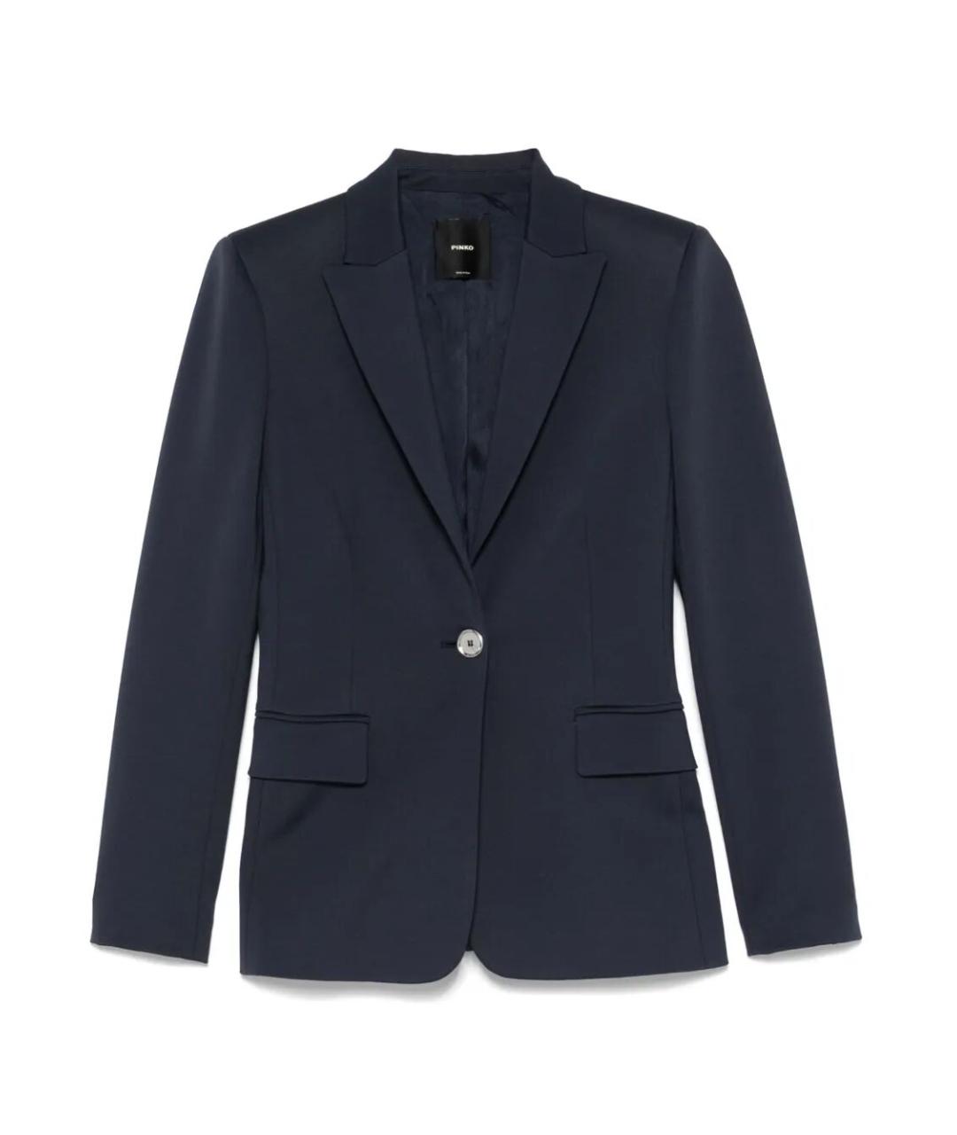 PINKO Синий полиэстеровый жакет/пиджак, фото 1