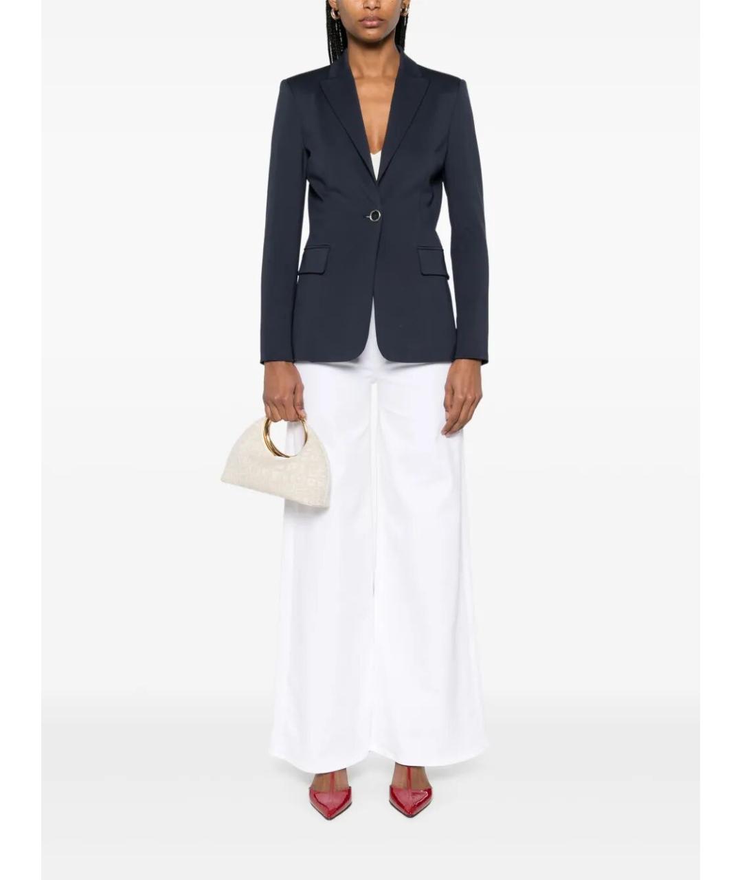 PINKO Синий полиэстеровый жакет/пиджак, фото 4