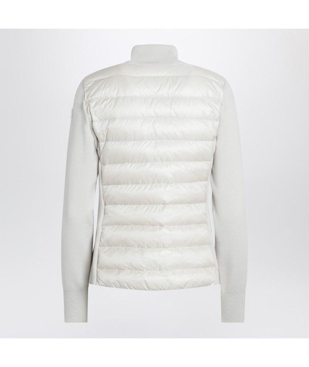 MONCLER Белый полиамидовый кардиган, фото 2