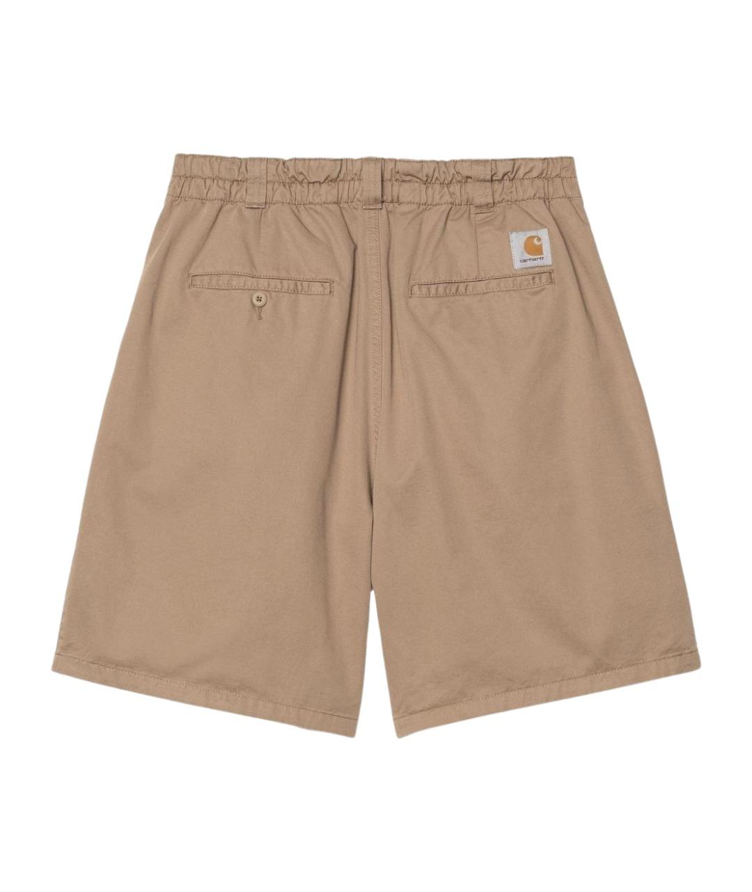 CARHARTT WIP Бежевые хлопковые шорты, фото 2