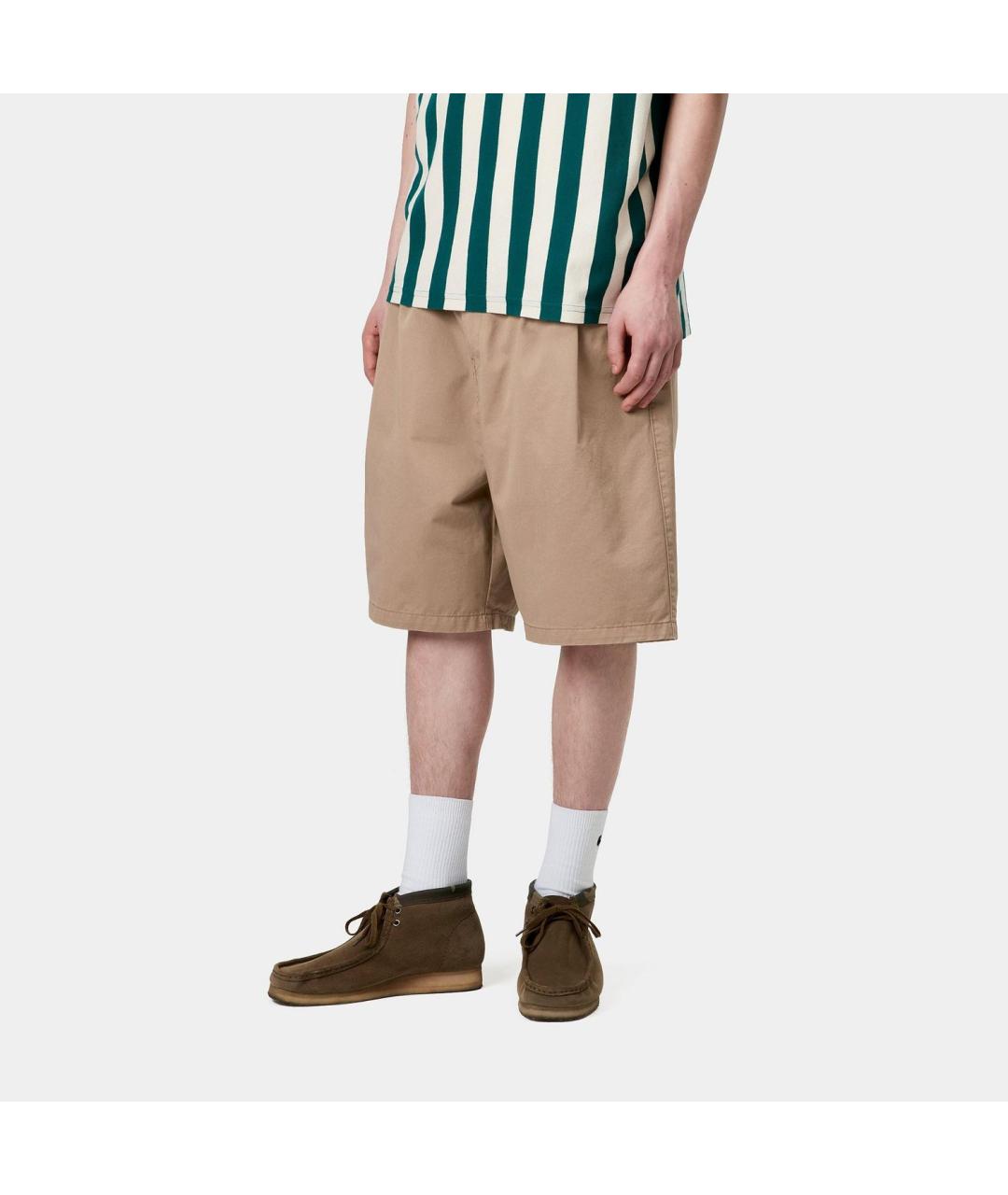CARHARTT WIP Бежевые хлопковые шорты, фото 4