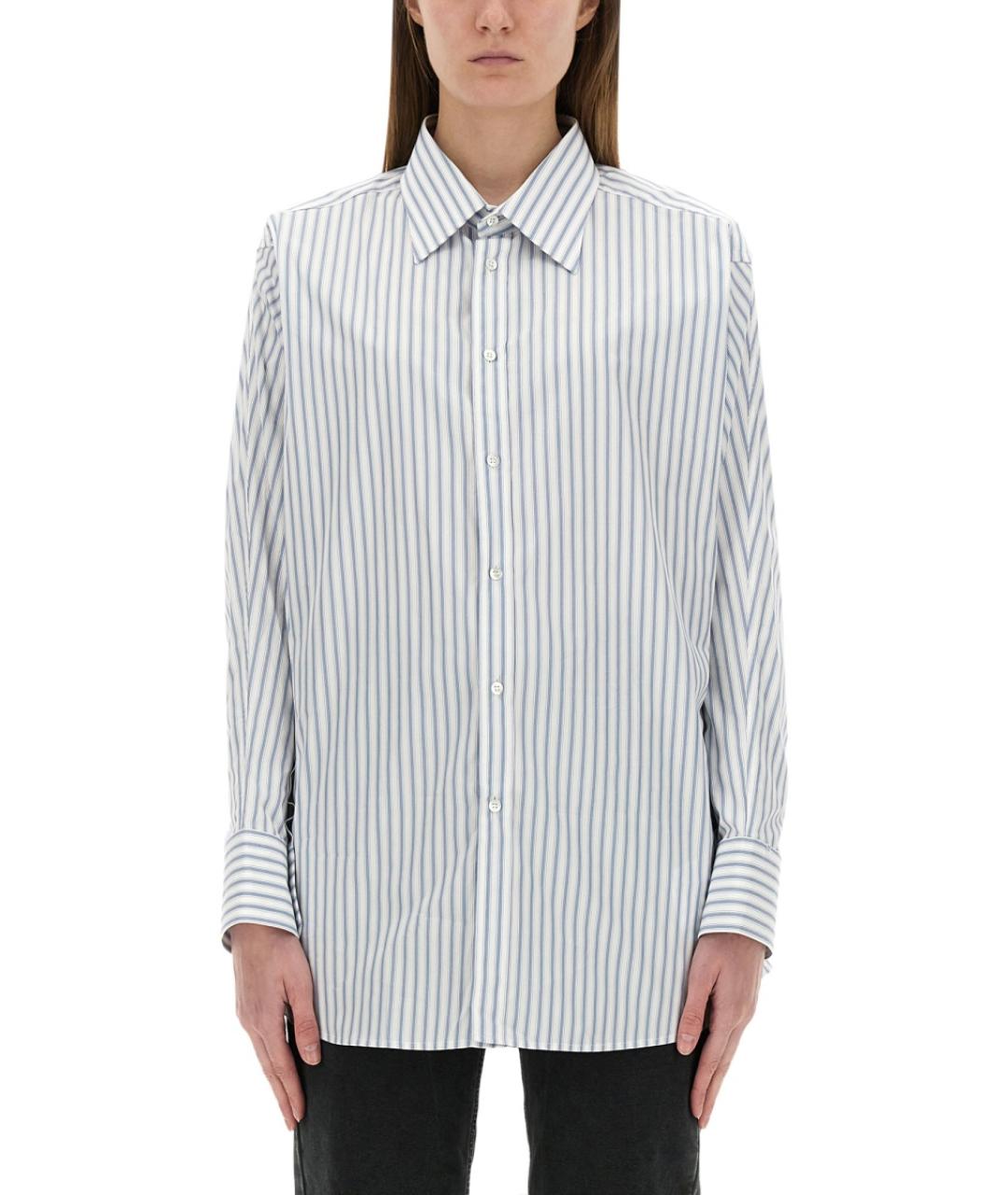 MAISON MARGIELA Голубая хлопковая рубашка, фото 2