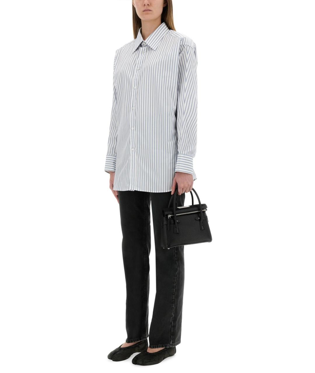 MAISON MARGIELA Голубая хлопковая рубашка, фото 3