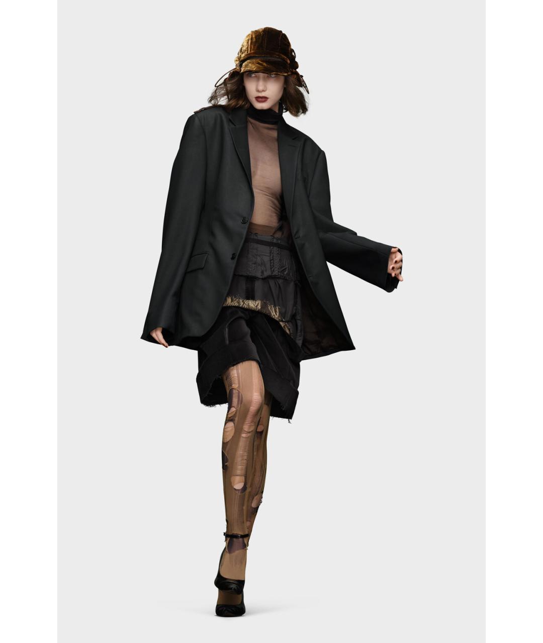 MAISON MARGIELA Черная шерстяная куртка, фото 2