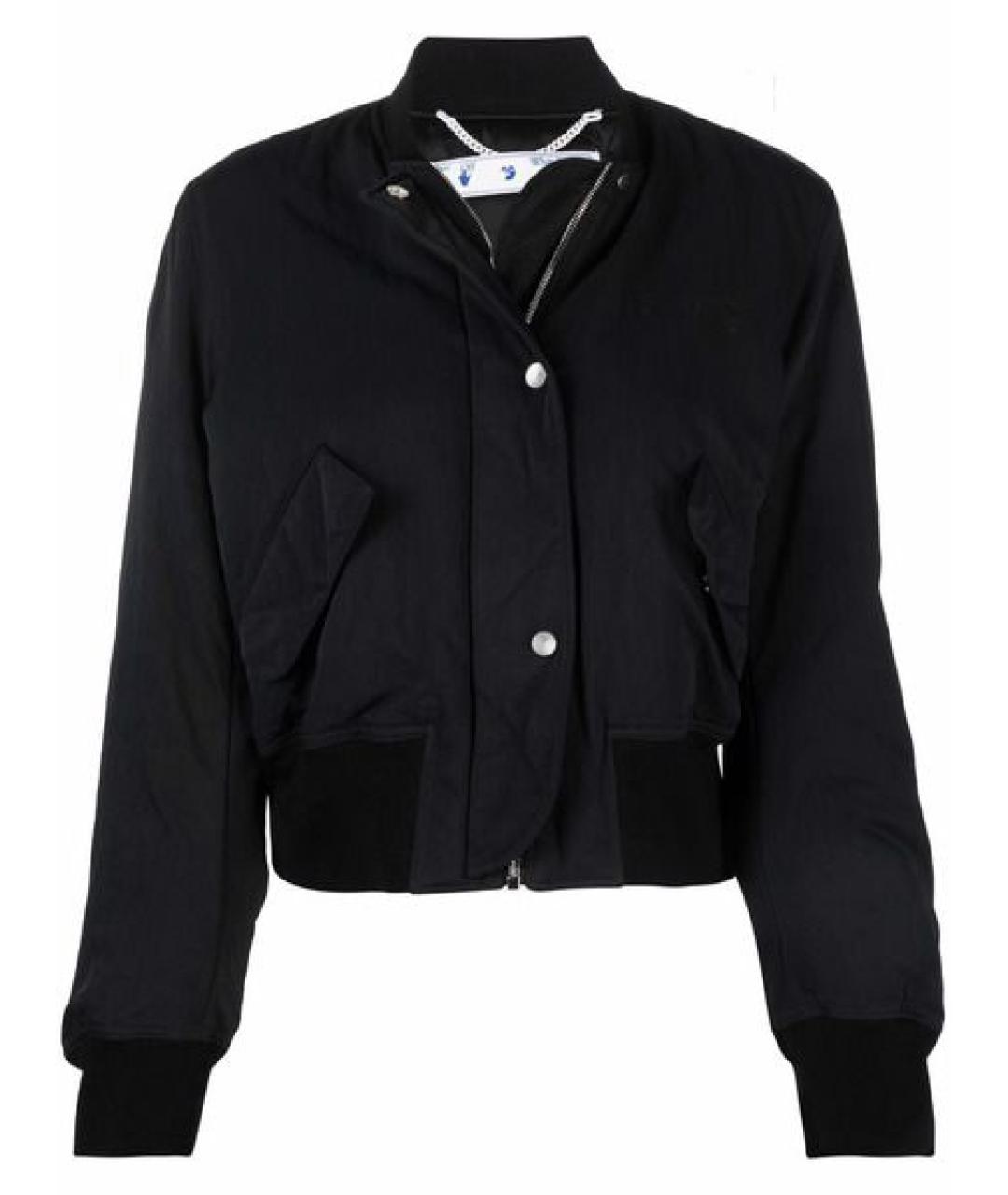 OFF-WHITE Черная полиамидовая куртка, фото 1