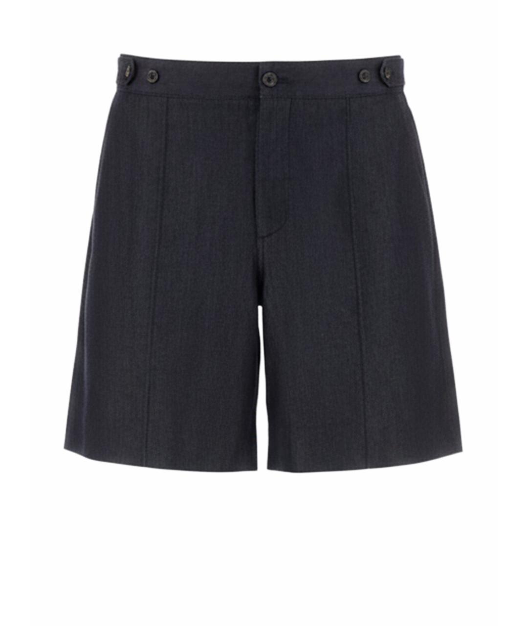 ALEXANDER MCQUEEN Синие хлопковые шорты, фото 1