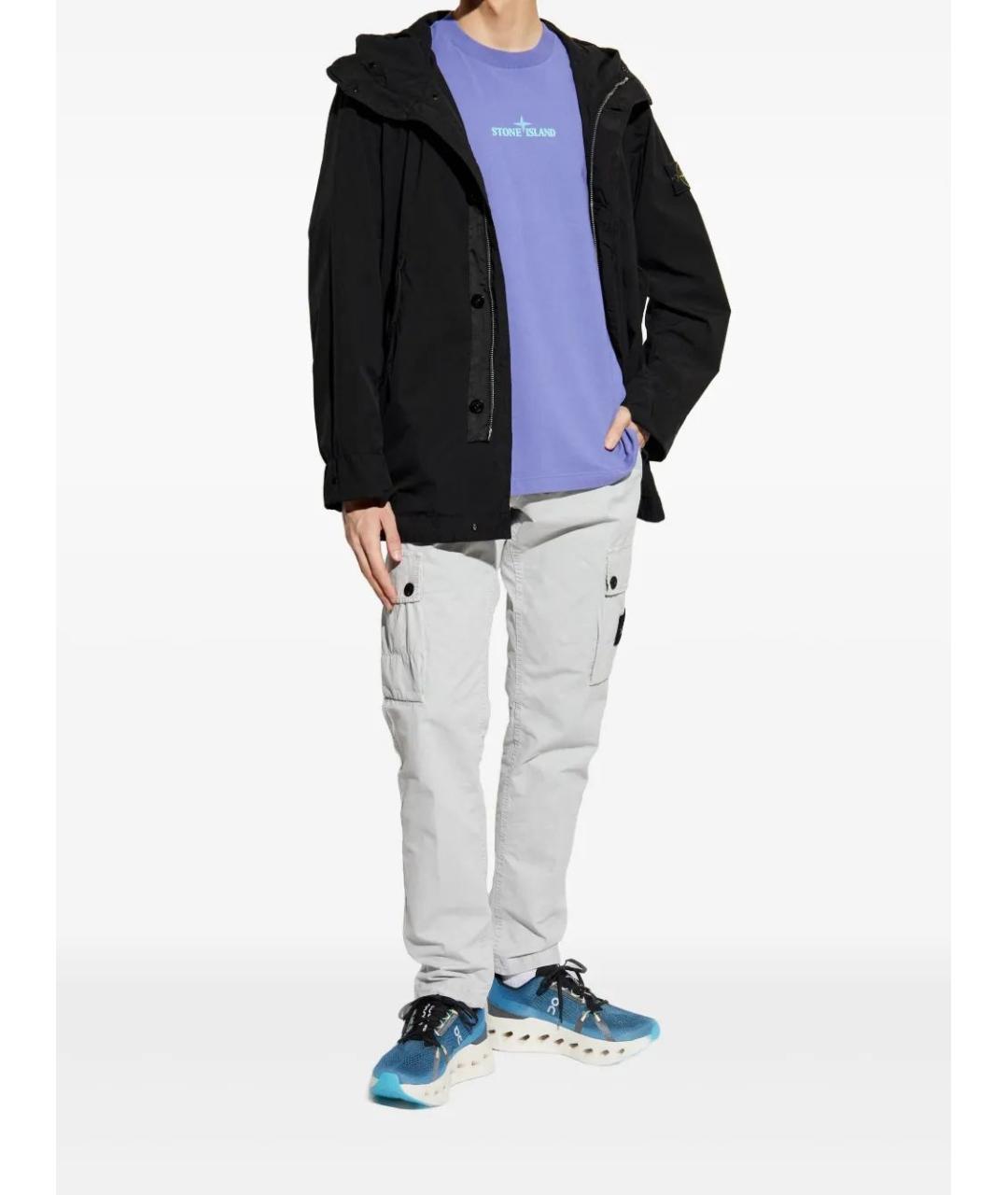 STONE ISLAND Черная полиэстеровая парка, фото 2