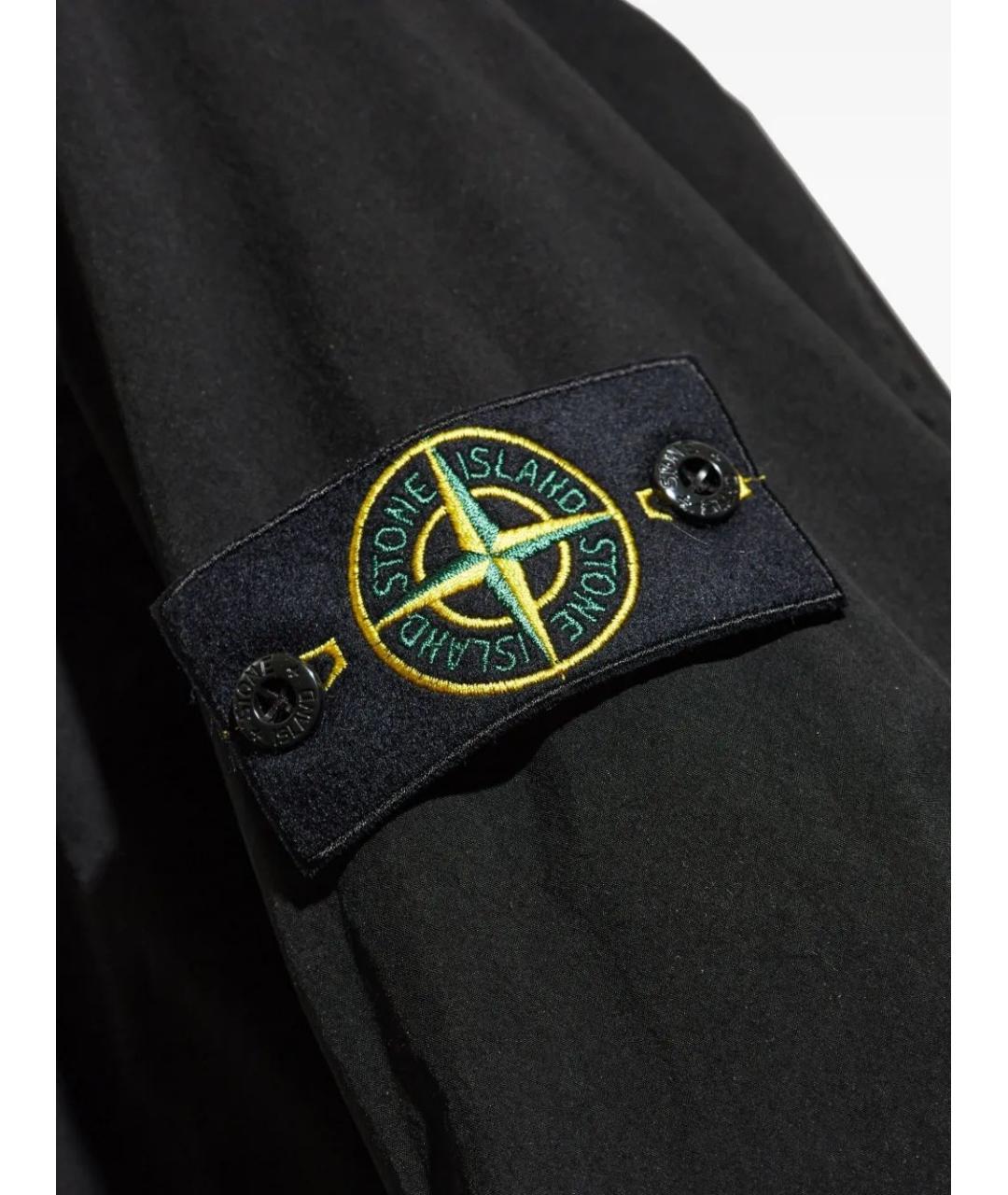 STONE ISLAND Черная полиэстеровая парка, фото 5