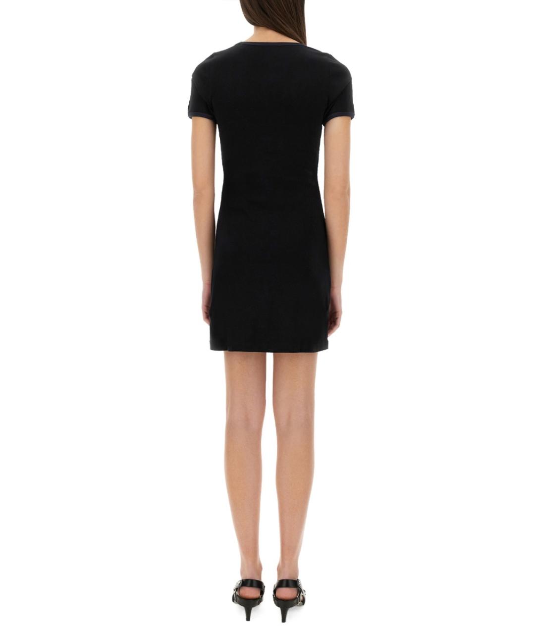 COURREGES Черное хлопковое повседневное платье, фото 4