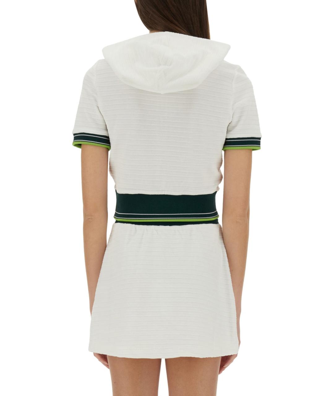 CASABLANCA Белая хлопковая футболка, фото 4