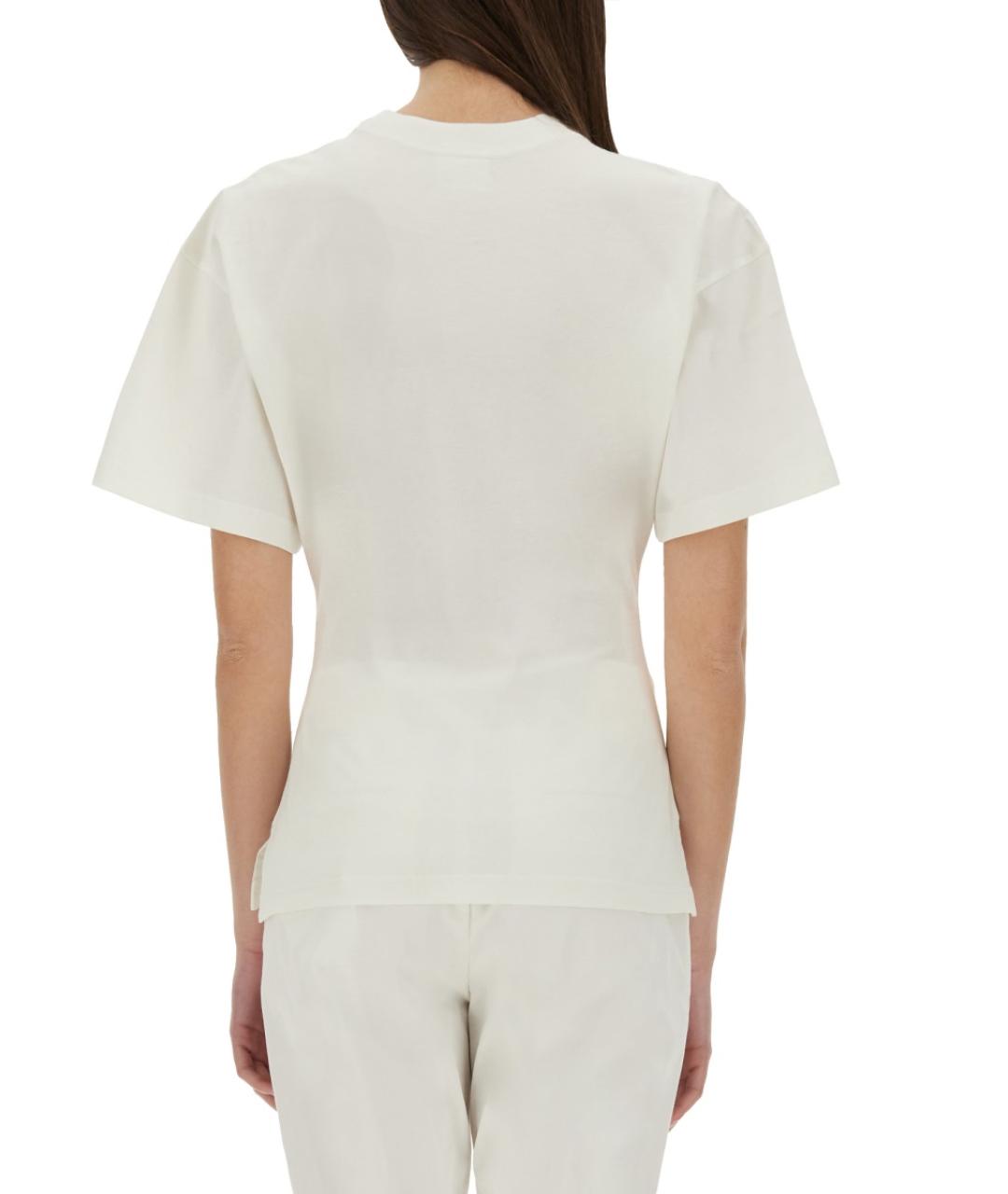 COURREGES Белая хлопковая футболка, фото 3