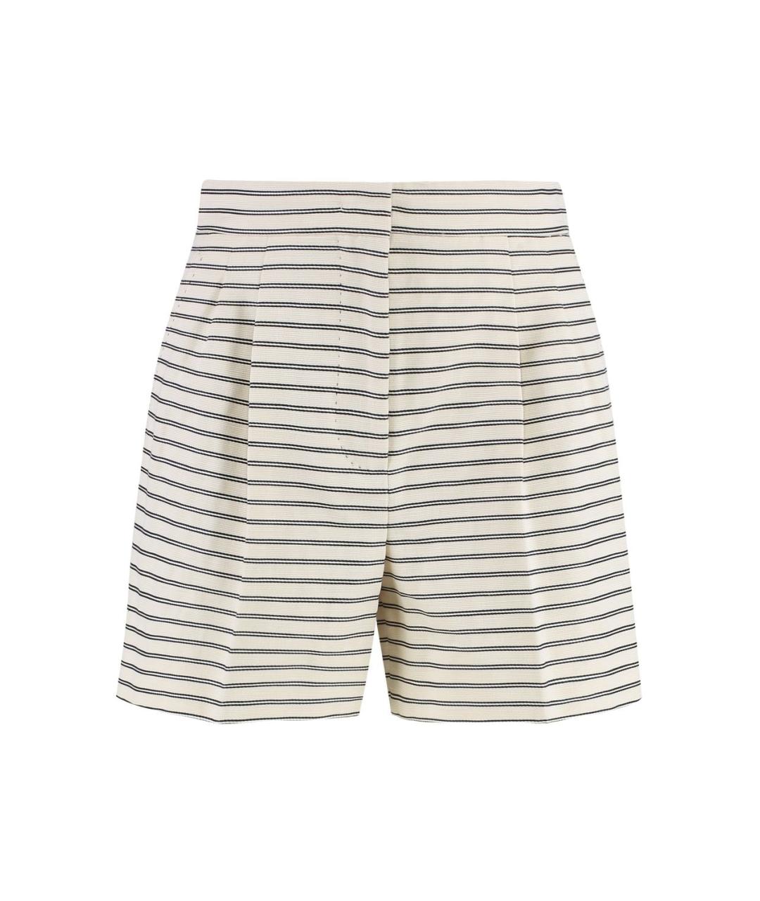 MAX MARA STUDIO Бежевые хлопковые шорты, фото 1