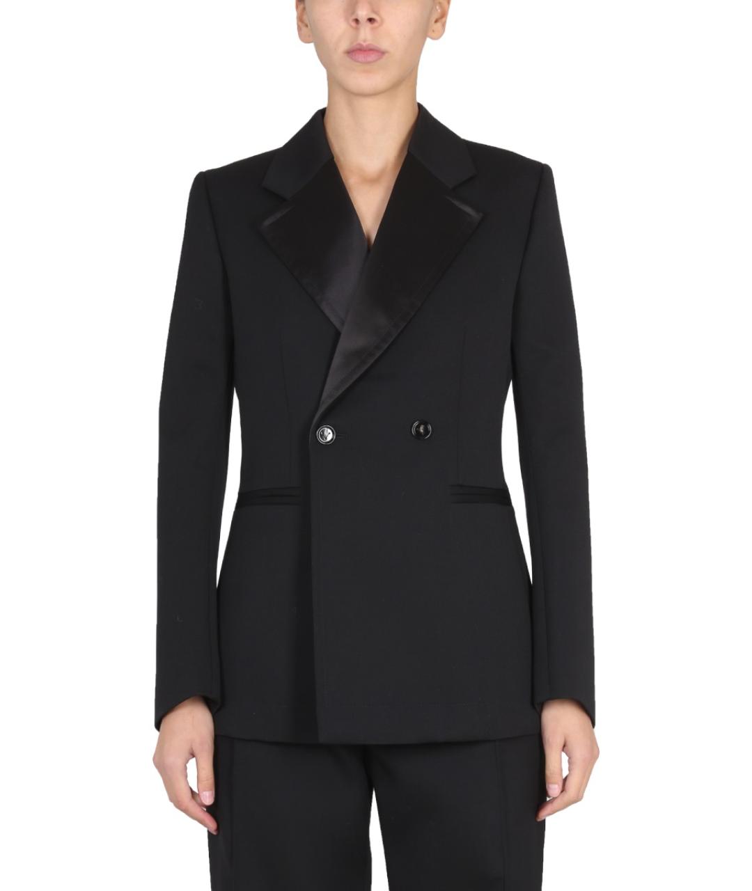 BOTTEGA VENETA Черный шерстяной жакет/пиджак, фото 2