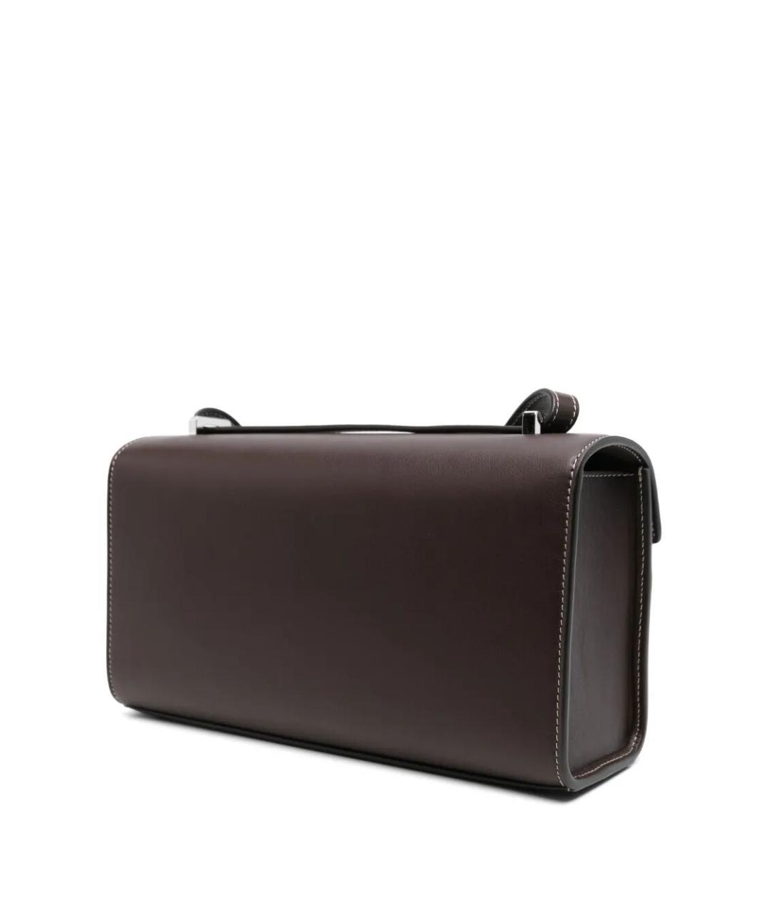 Savette Коричневая кожаная сумка через плечо, фото 4