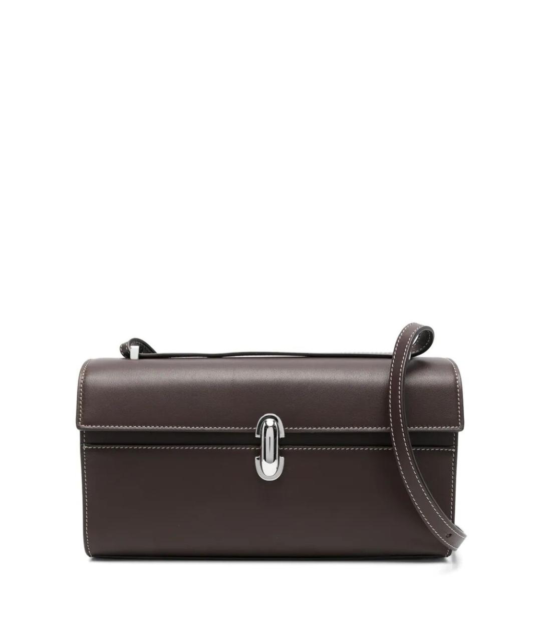 Savette Коричневая кожаная сумка через плечо, фото 1