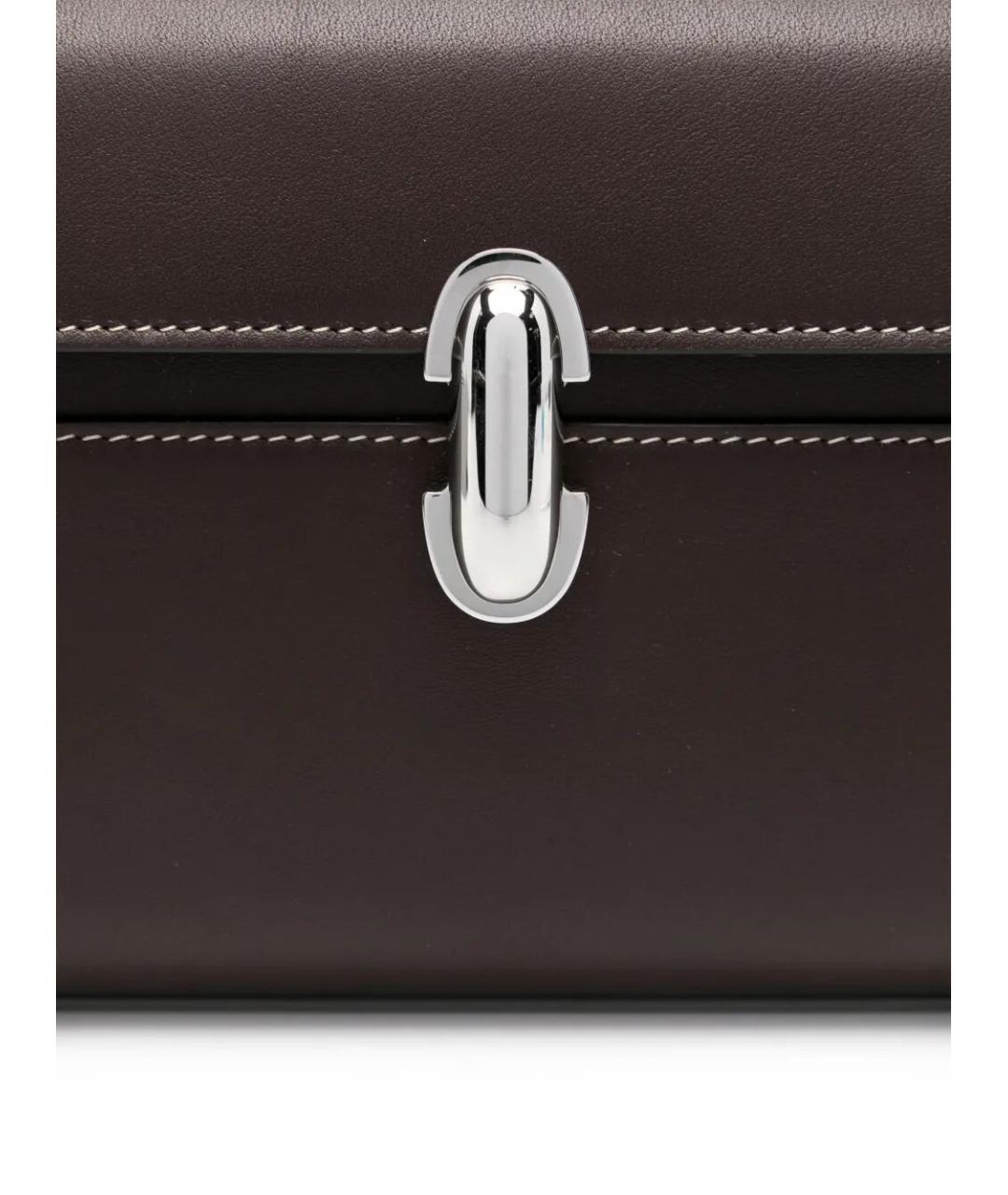 Savette Коричневая кожаная сумка через плечо, фото 2