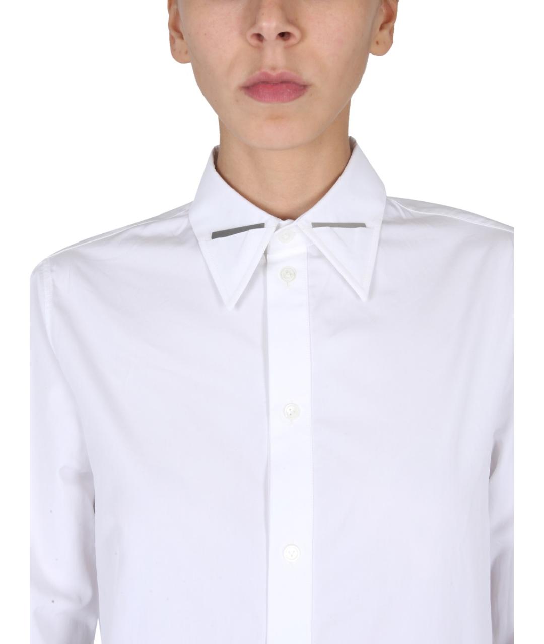 BOTTEGA VENETA Белая хлопковая рубашка, фото 5