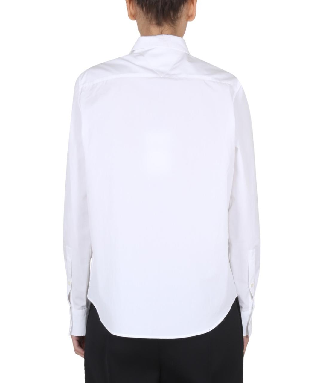 BOTTEGA VENETA Белая хлопковая рубашка, фото 4