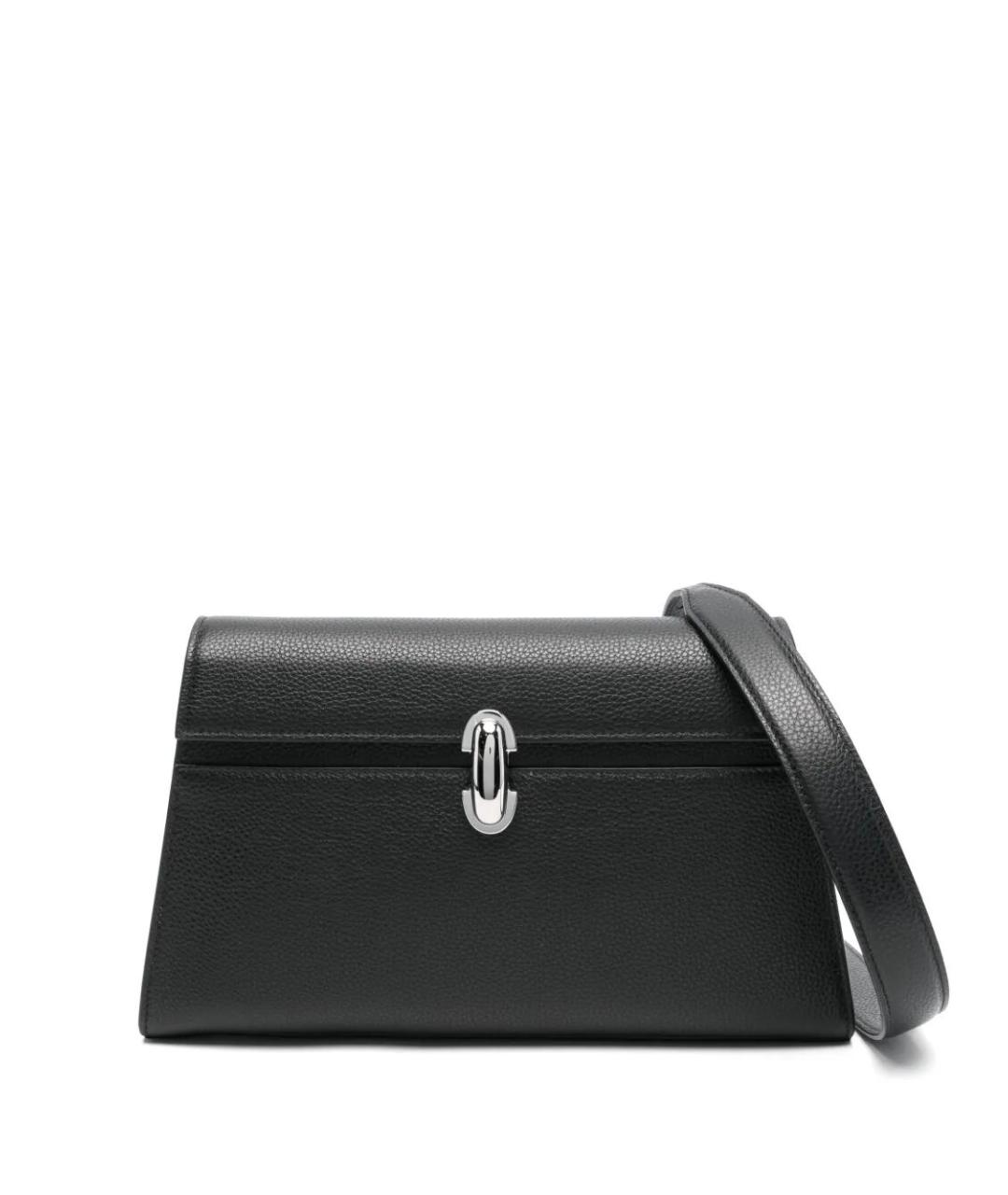 Savette Черная кожаная сумка через плечо, фото 1