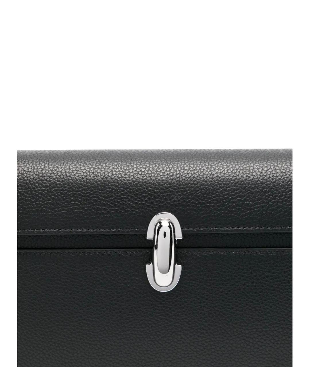 Savette Черная кожаная сумка через плечо, фото 3