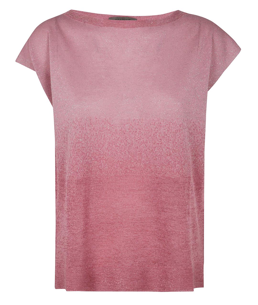 D.EXTERIOR Розовая полиэстеровая футболка, фото 1