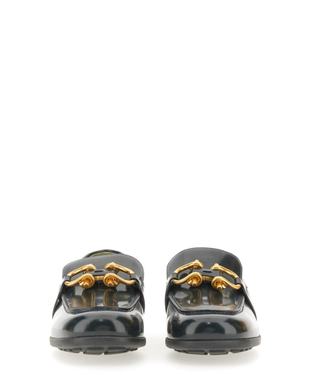 BOTTEGA VENETA Синие кожаные лоферы, фото 2
