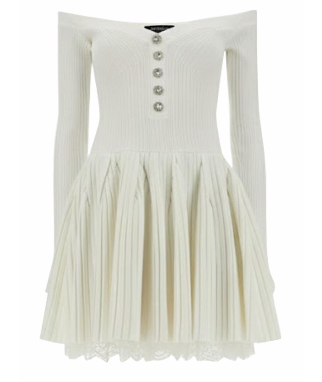 SELF-PORTRAIT Белое полиамидовое повседневное платье, фото 1