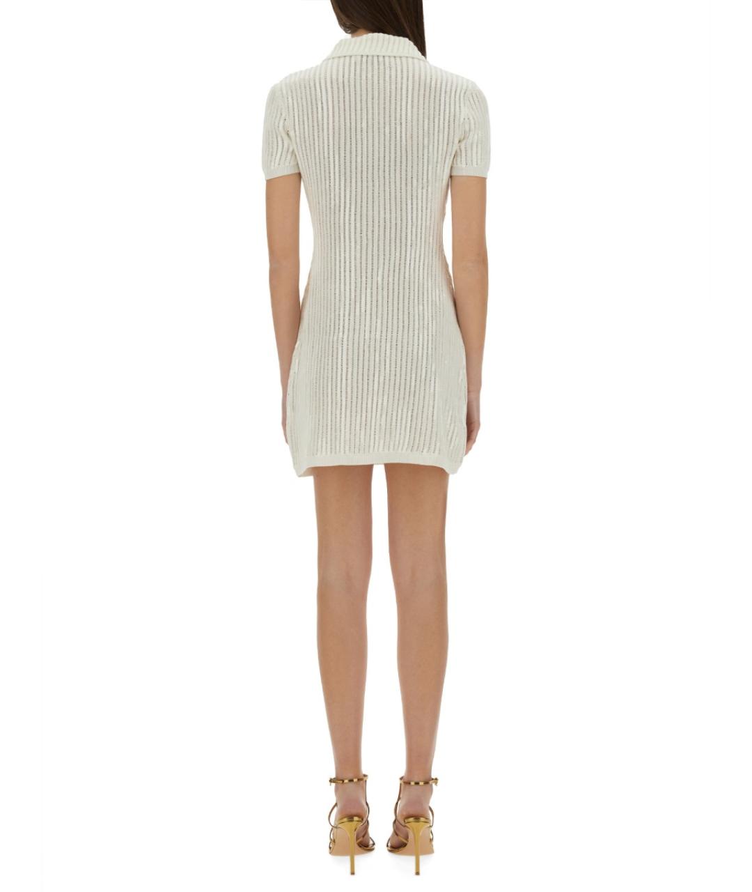 SELF-PORTRAIT Белое хлопковое повседневное платье, фото 4