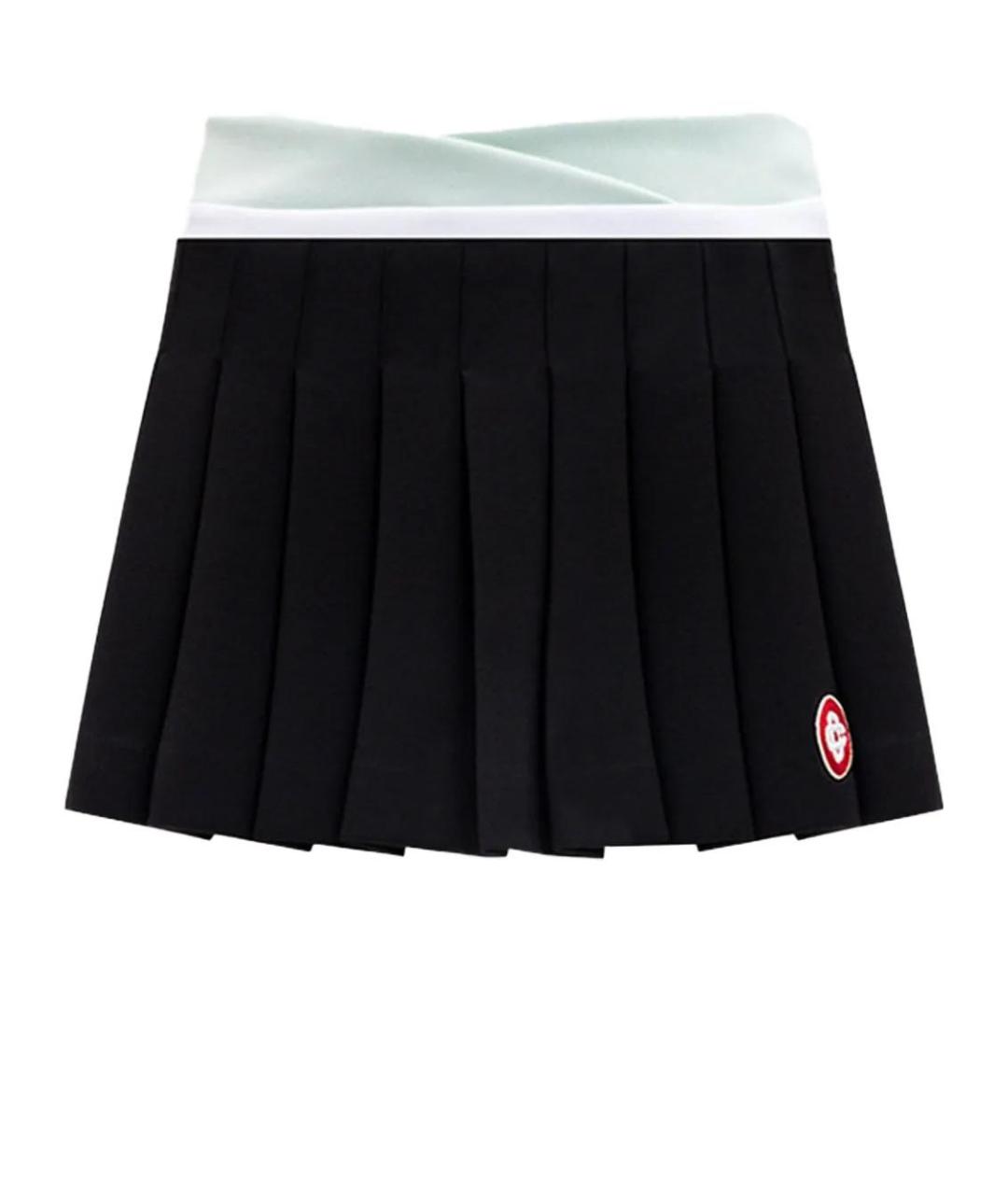 CASABLANCA Черная полиэстеровая юбка мини, фото 2