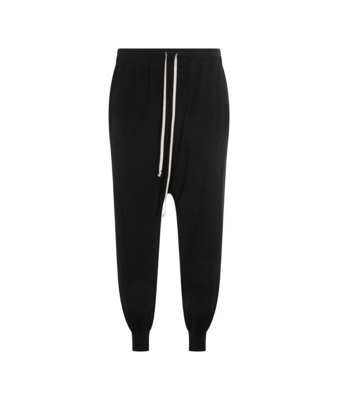 RICK OWENS DRKSHDW Черные хлопковые повседневные брюки, фото 1