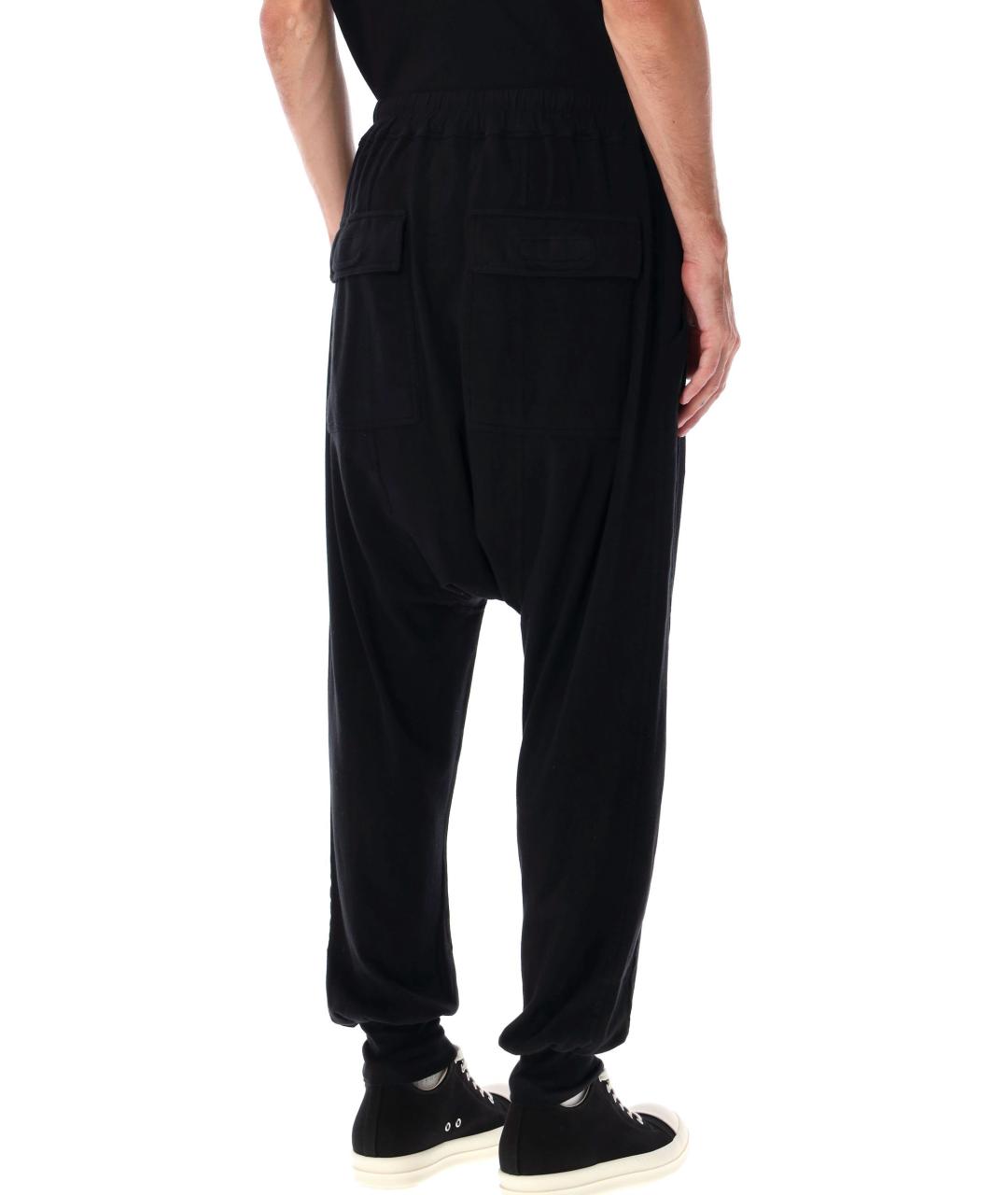 RICK OWENS DRKSHDW Черные хлопковые повседневные брюки, фото 2