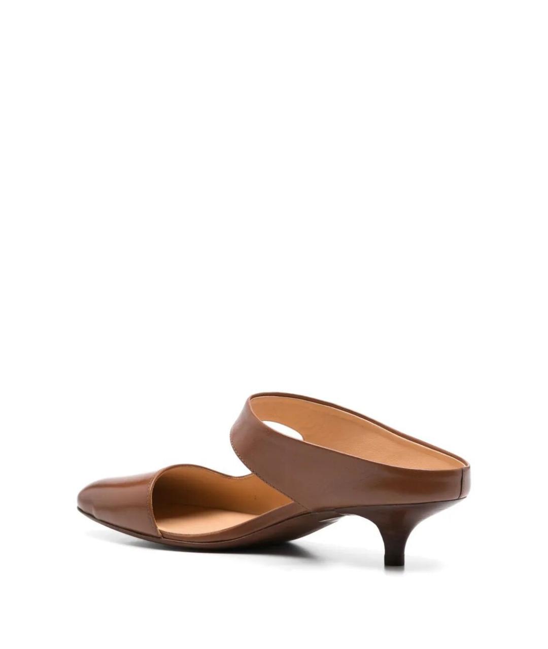 MARSELL Коричневые кожаные мюли, фото 2