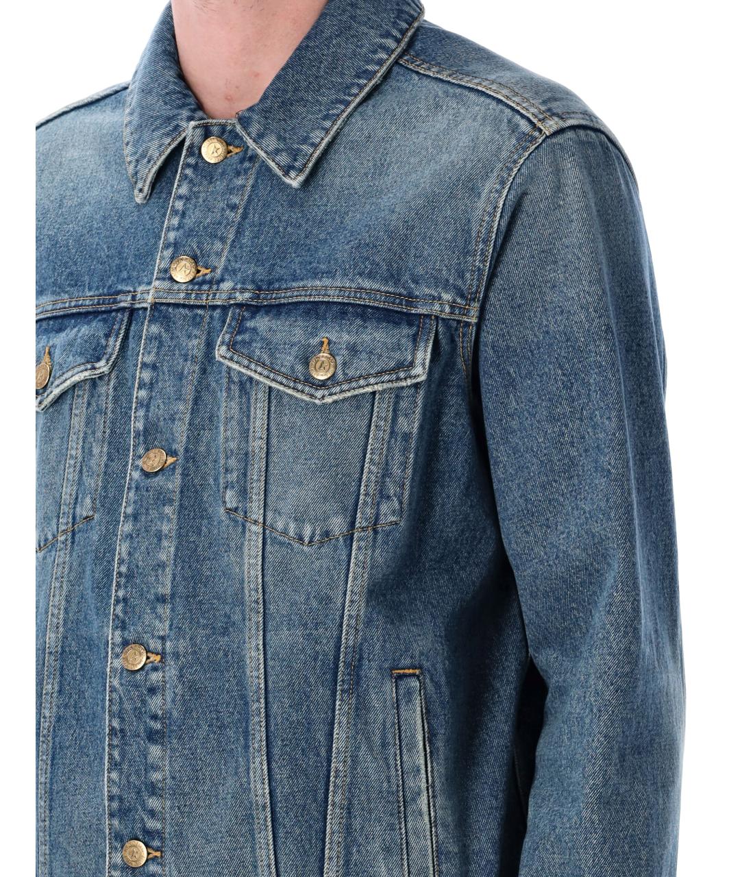 GOLDEN GOOSE DELUXE BRAND Синяя хлопковая куртка, фото 4