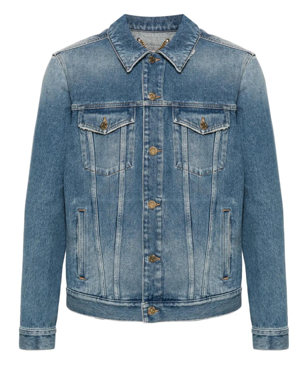 GOLDEN GOOSE DELUXE BRAND Синяя хлопковая куртка, фото 1