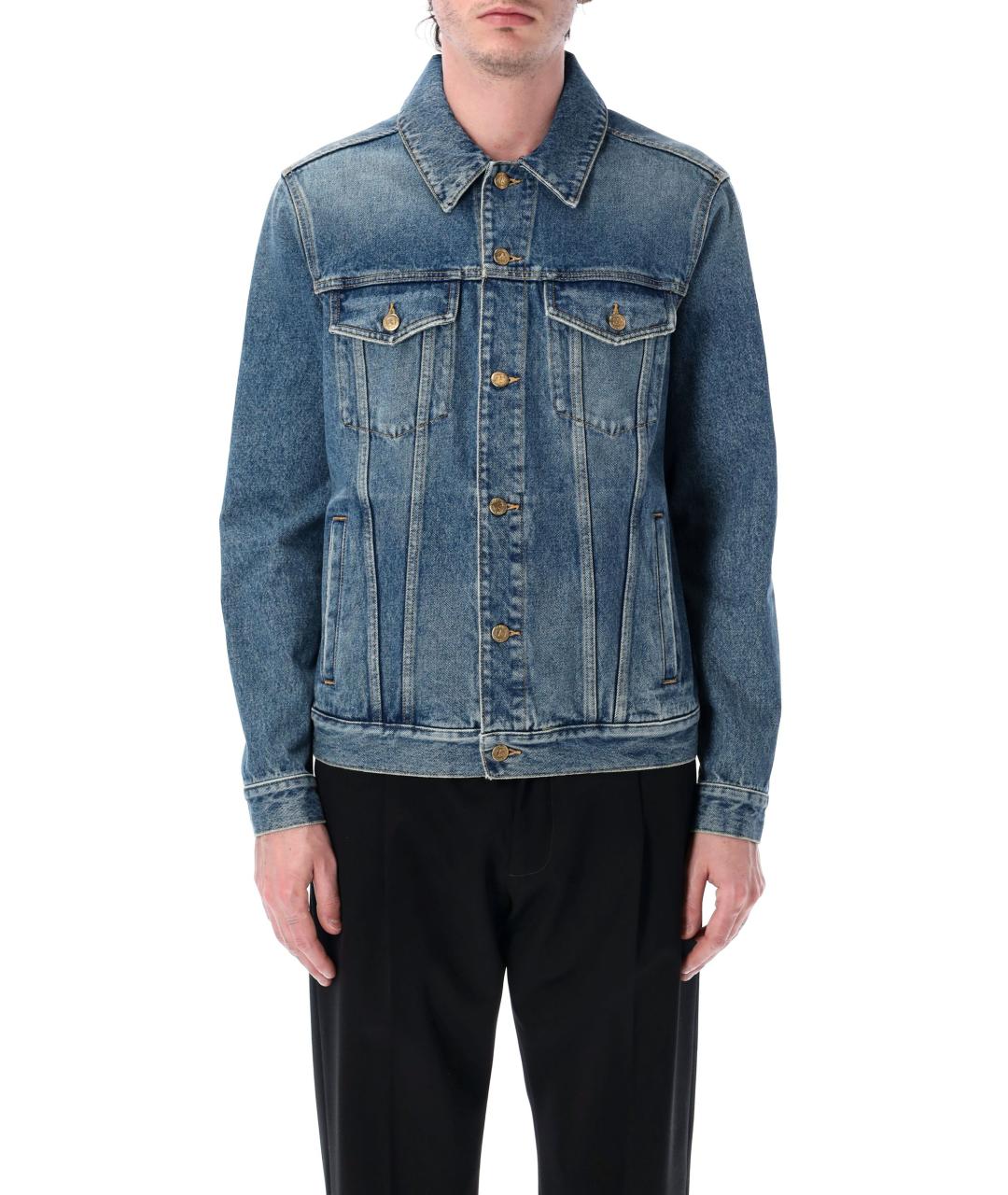 GOLDEN GOOSE DELUXE BRAND Синяя хлопковая куртка, фото 2