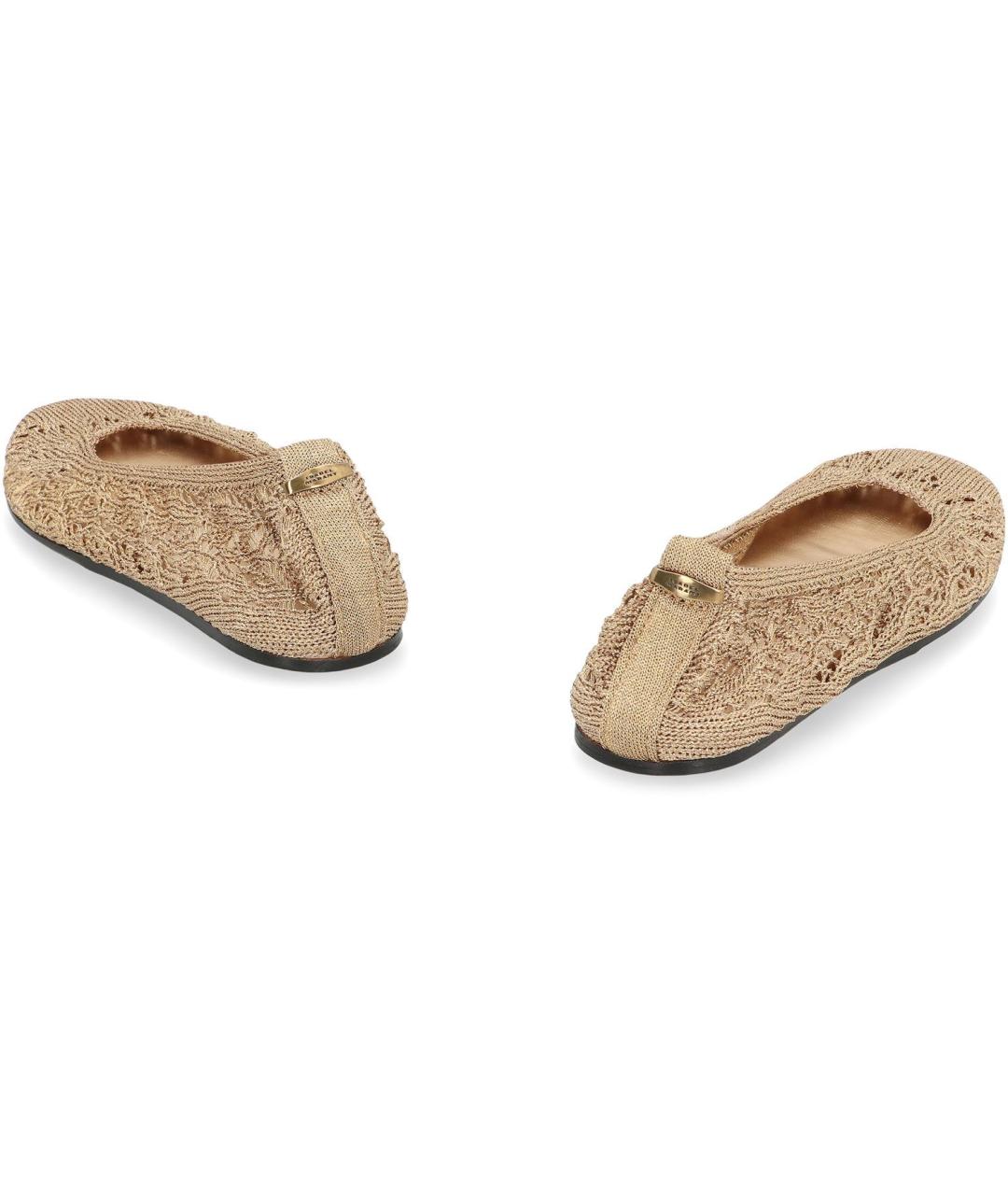 ISABEL MARANT Бежевые синтетические балетки, фото 3