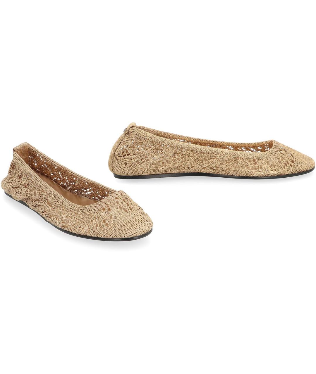 ISABEL MARANT Бежевые синтетические балетки, фото 2