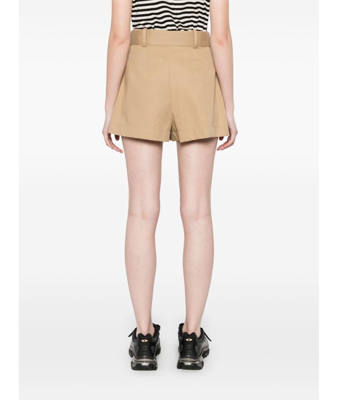 MONCLER Бежевые хлопковые шорты, фото 3