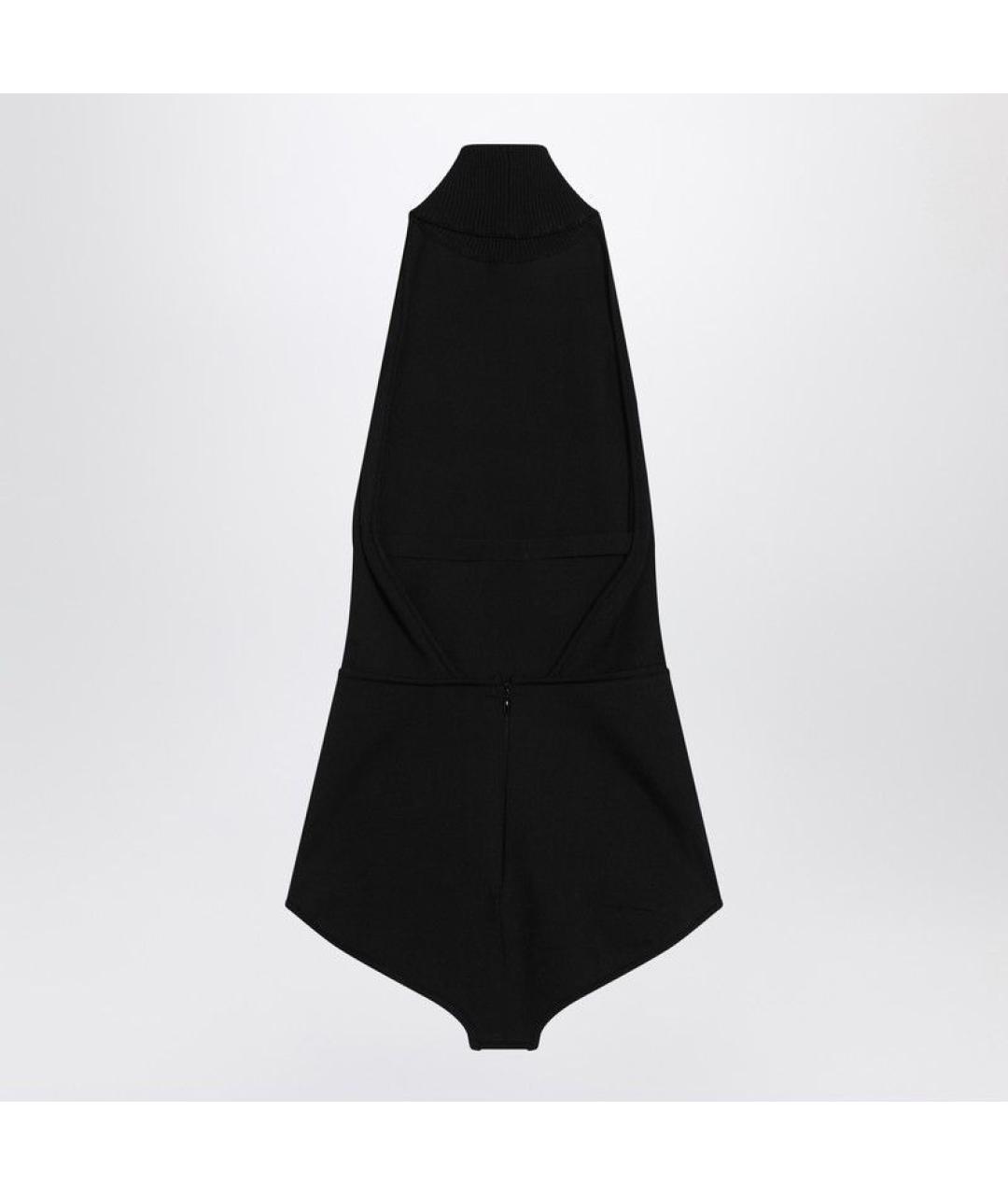 MAX MARA Черное вискозное боди, фото 2