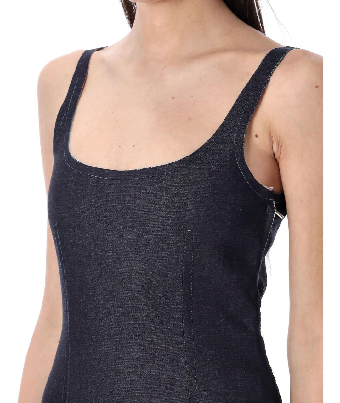 MARNI Синяя хлопковая майка, фото 4