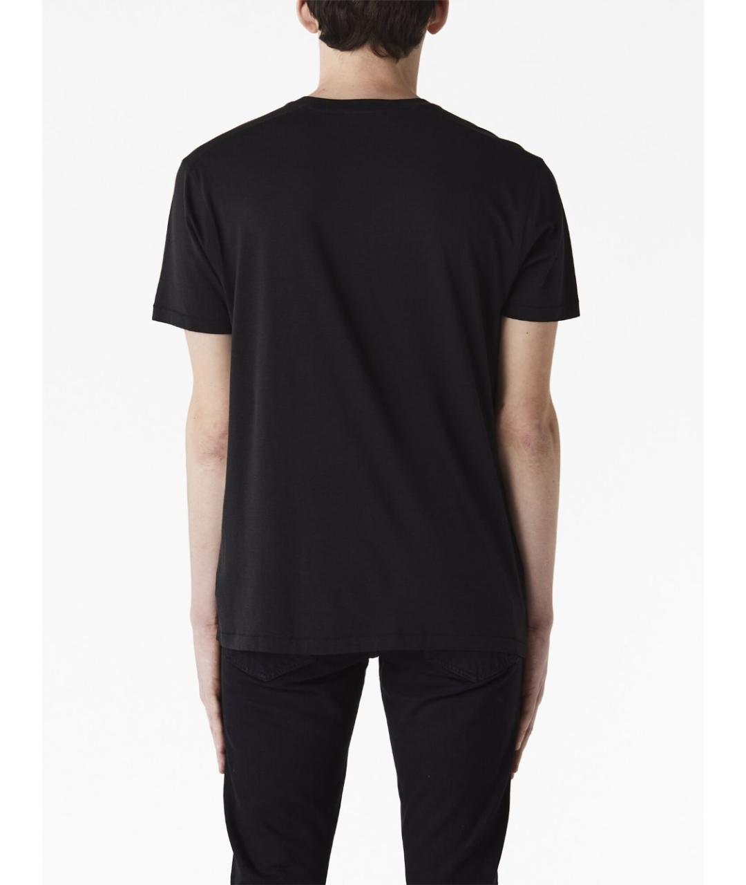 TOM FORD Черная хлопковая футболка, фото 2