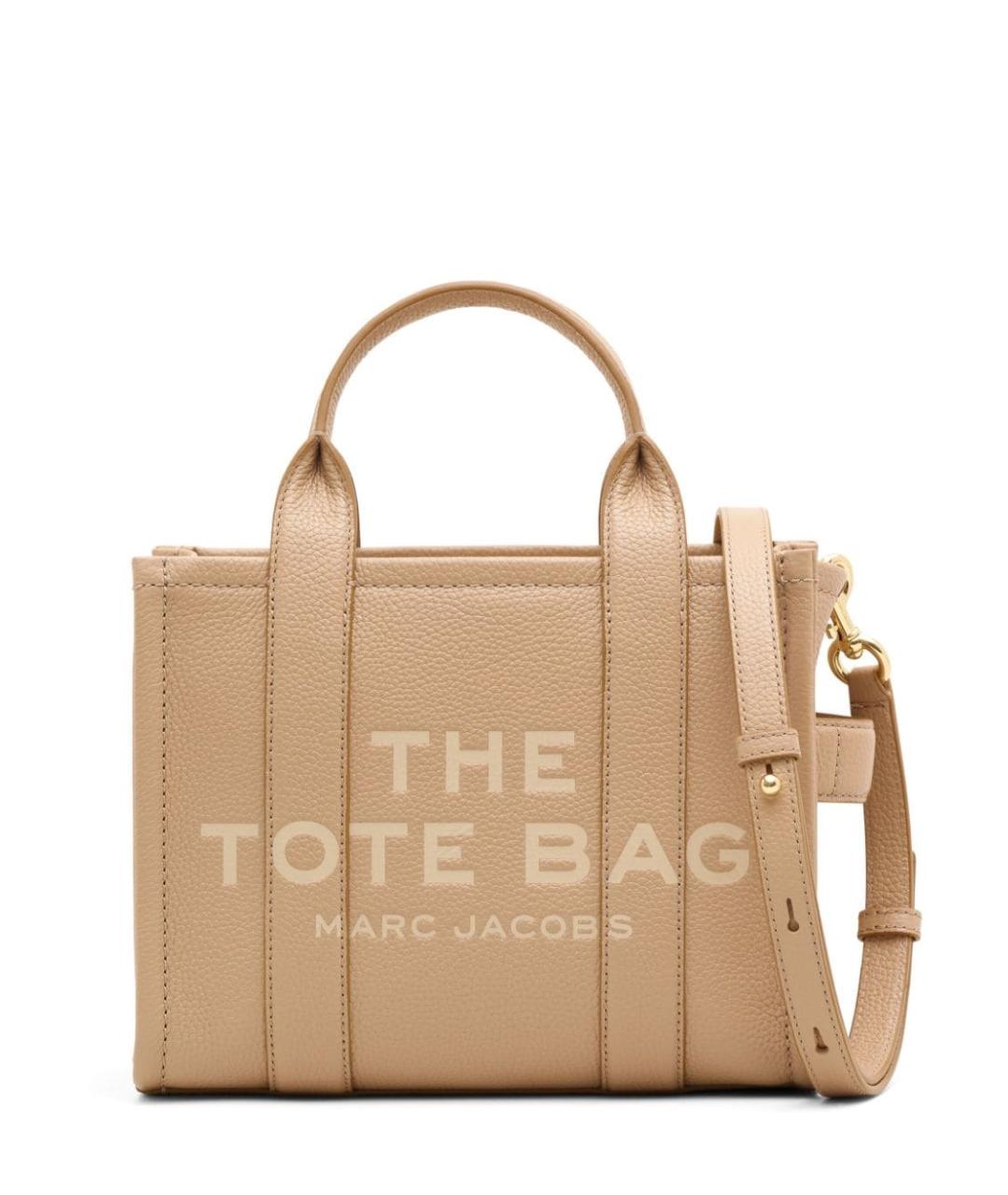 MARC JACOBS Бежевая кожаная сумка тоут, фото 1