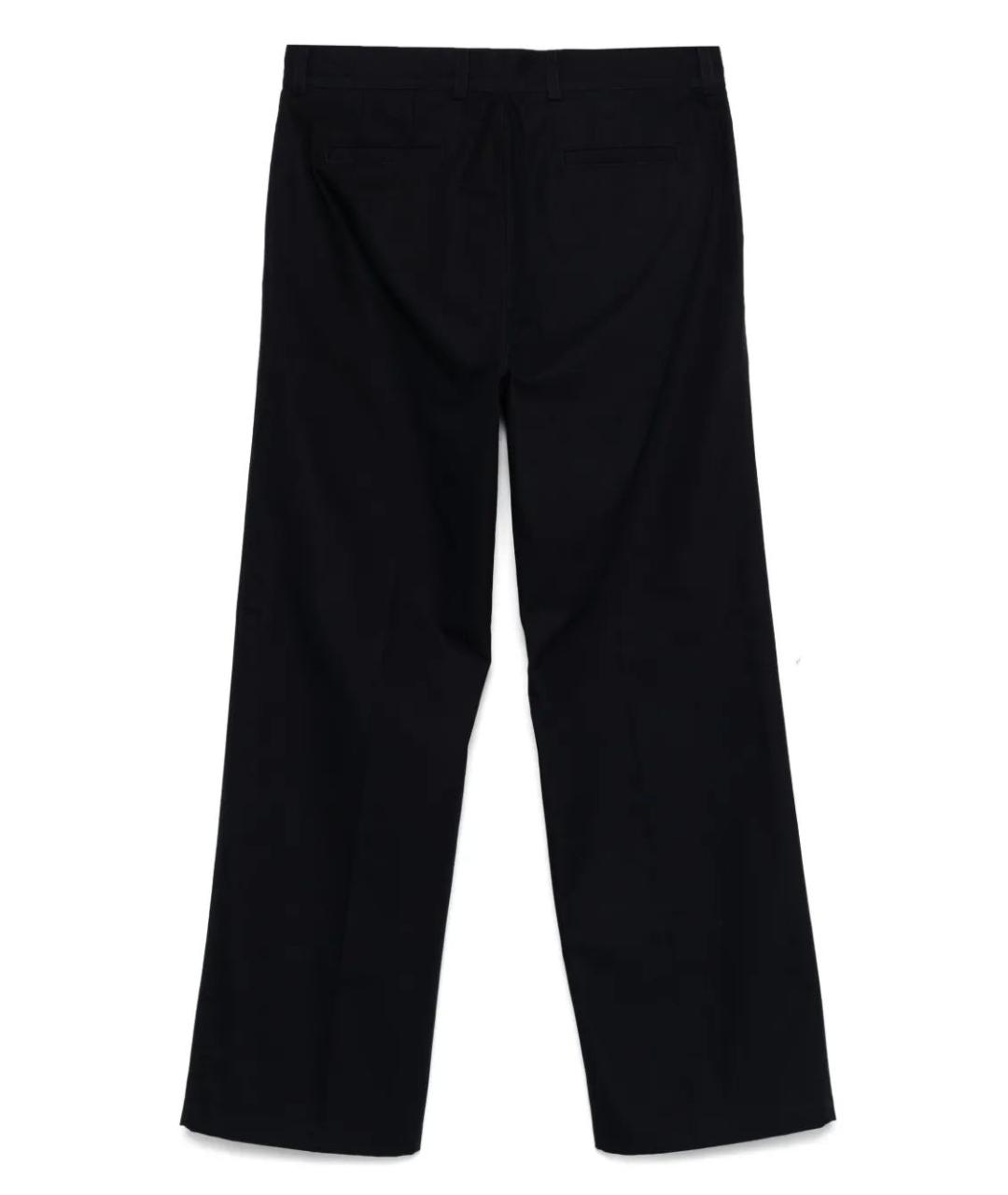 CASABLANCA Черные хлопковые повседневные брюки, фото 2