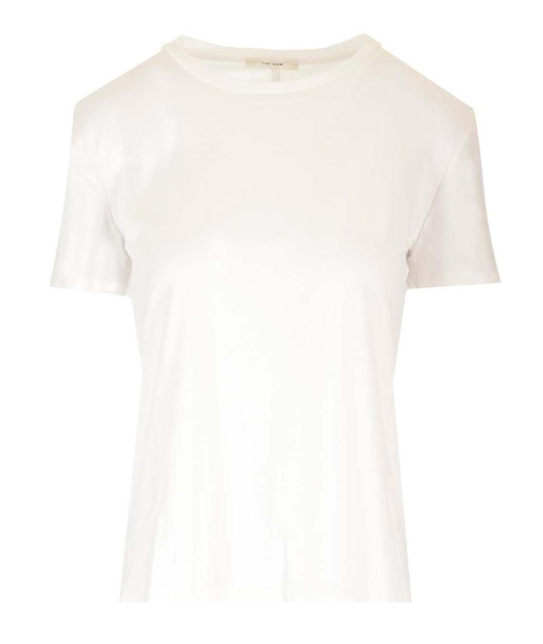 THE ROW Белая шелковая футболка, фото 1